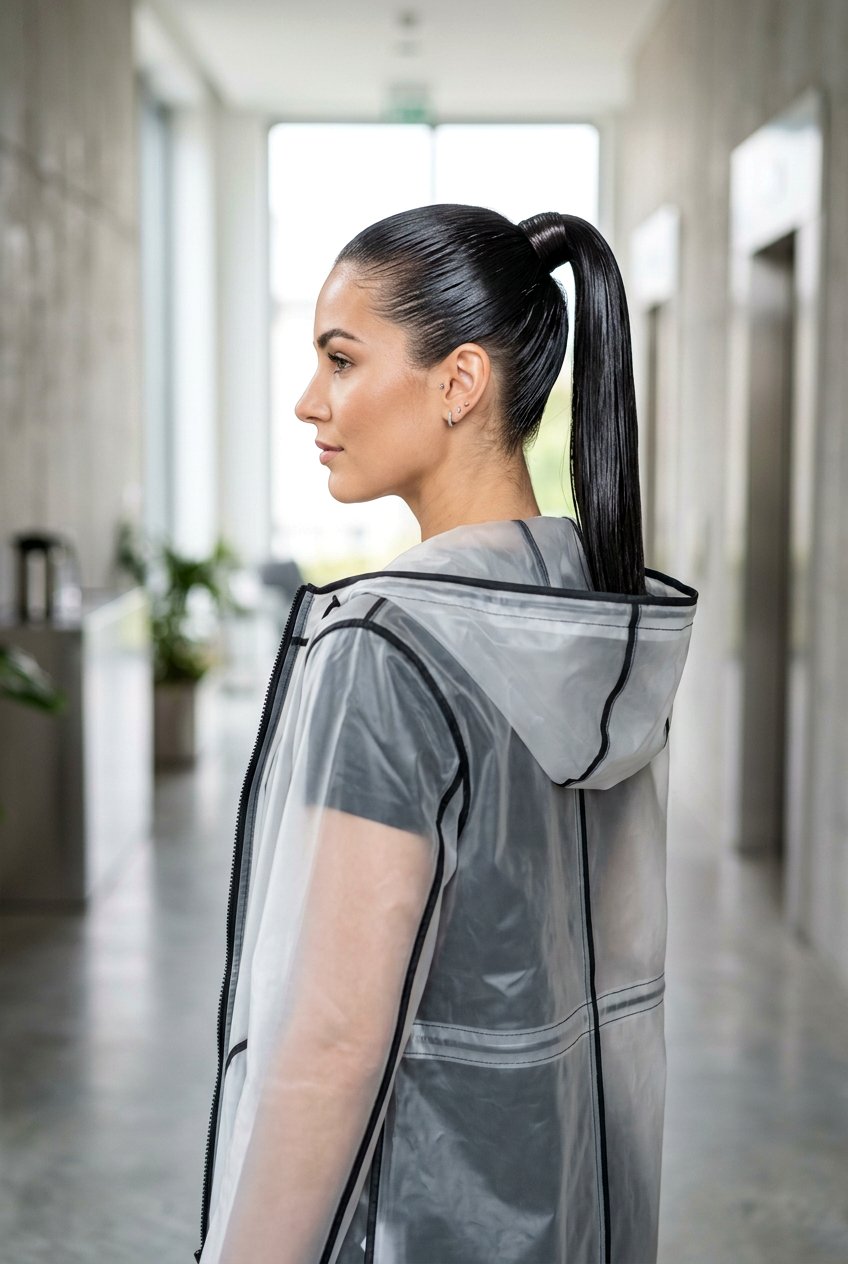 Wet Look Ponytail - 20 rainy day ponytail for women - 20 rainy day ponytail for women