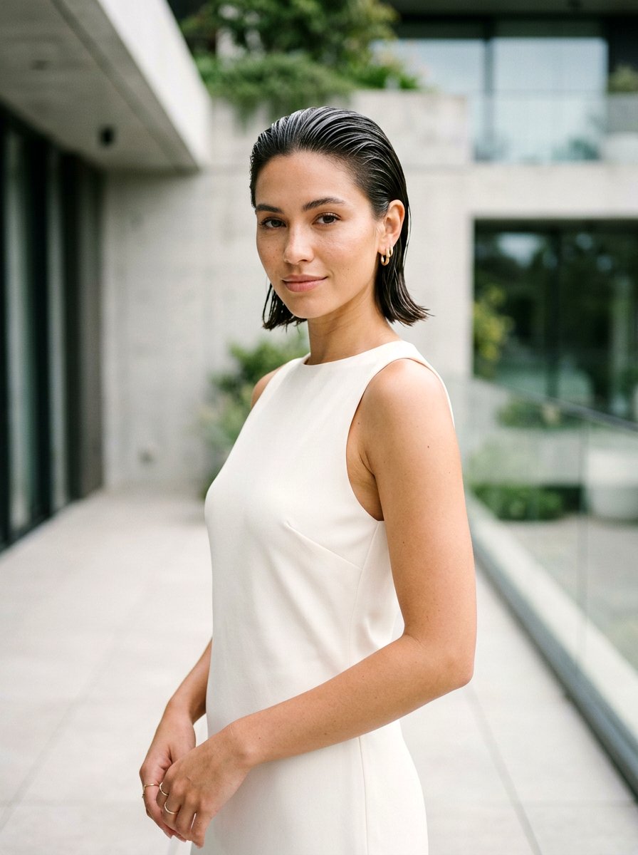 Wet Look Short Bob - 20 quick hairstyle for short bob women - 20 quick hairstyle for short bob women