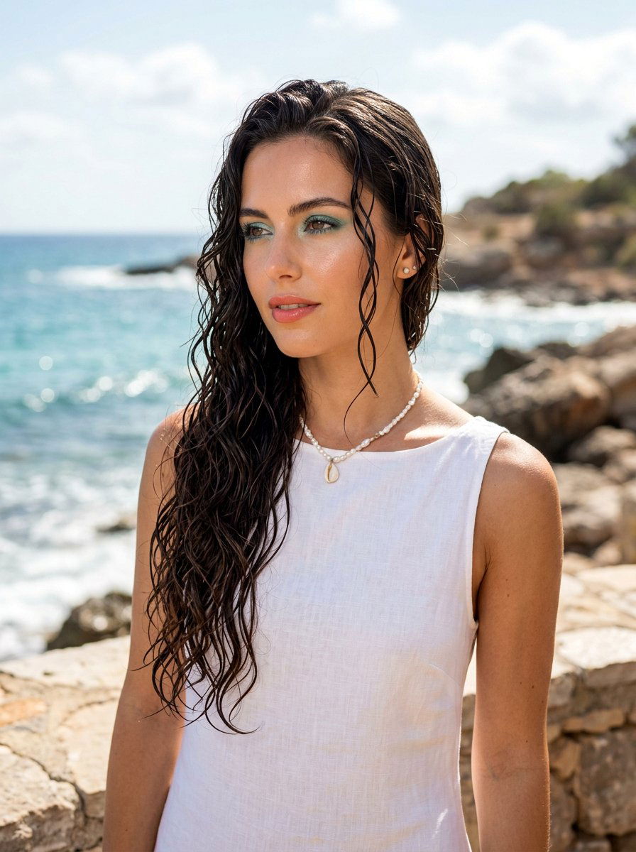 Wet Look Siren Hair - 20 runway wet look hairstyle - 20 runway wet look hairstyle