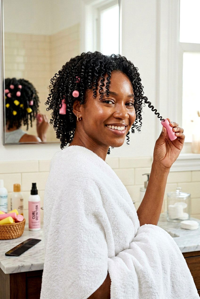 Wet Roller Set on Natural Hair - 20 natural hair roller set styles - 20 natural hair roller set styles