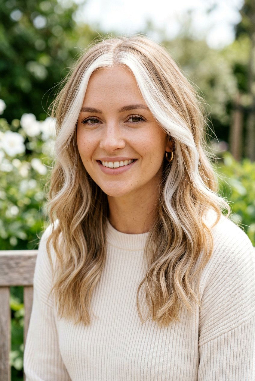 White Blonde Money Piece Hair - 20 white blonde hair color - 20 white blonde hair color