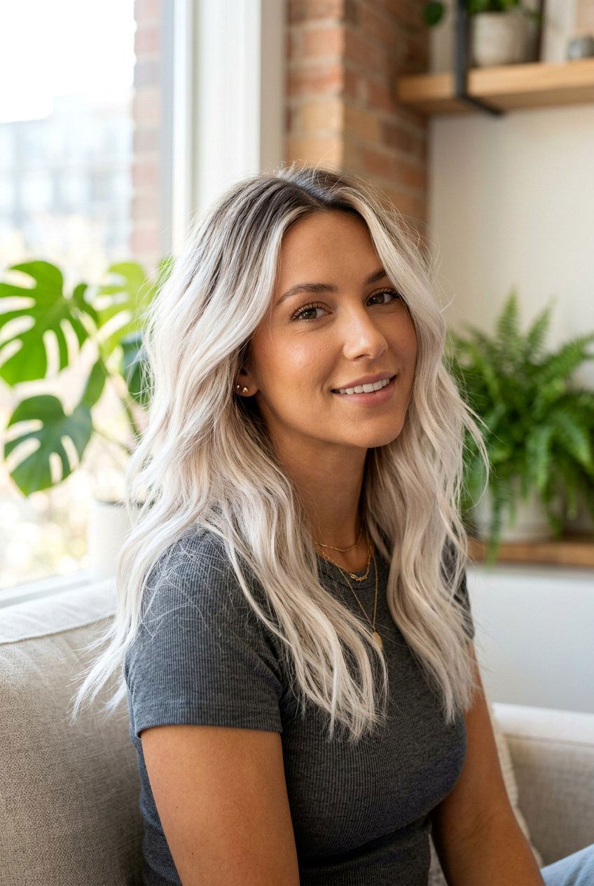 White Blonde Shadow Root Hair - 20 white blonde hair color - 20 white blonde hair color