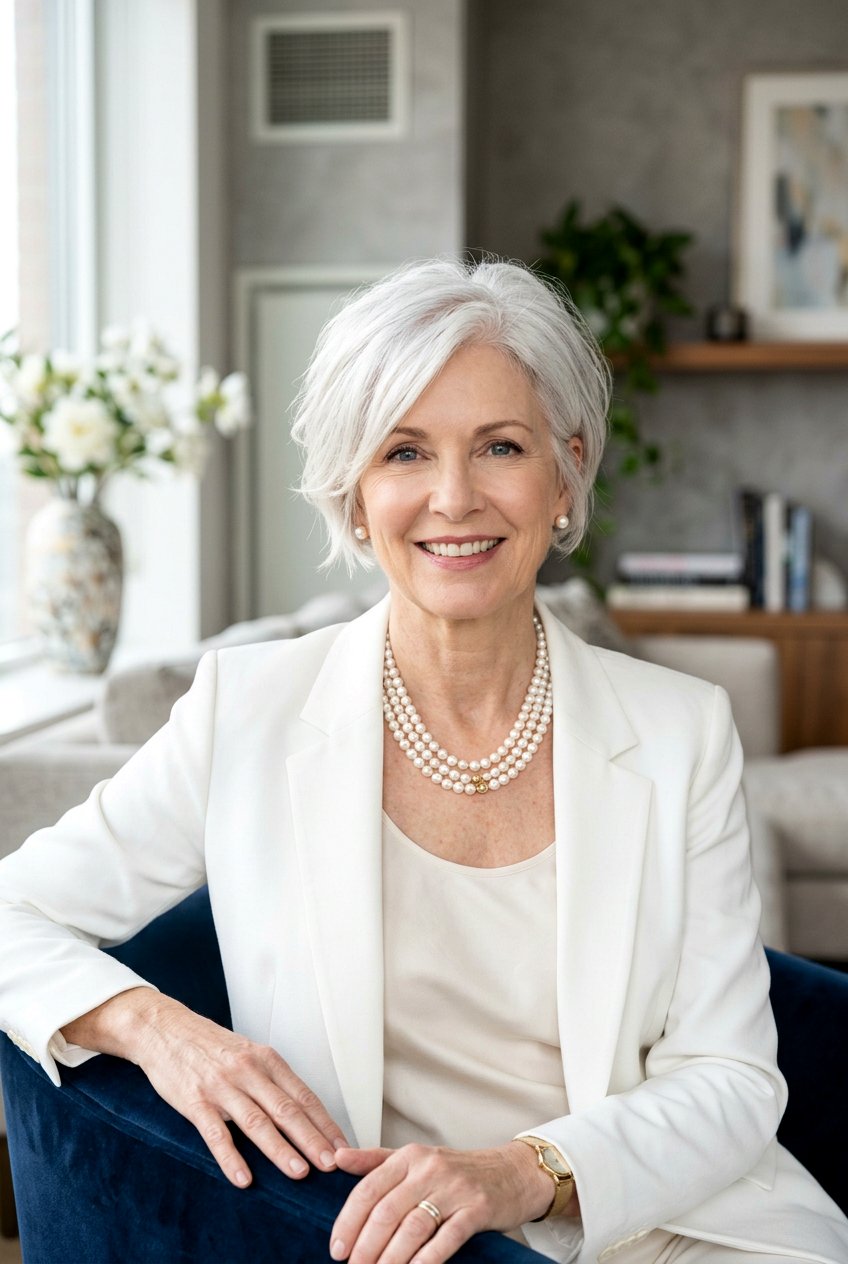 White Gray Hair Look - 20 elegant gray hair color ideas - 20 elegant gray hair color ideas