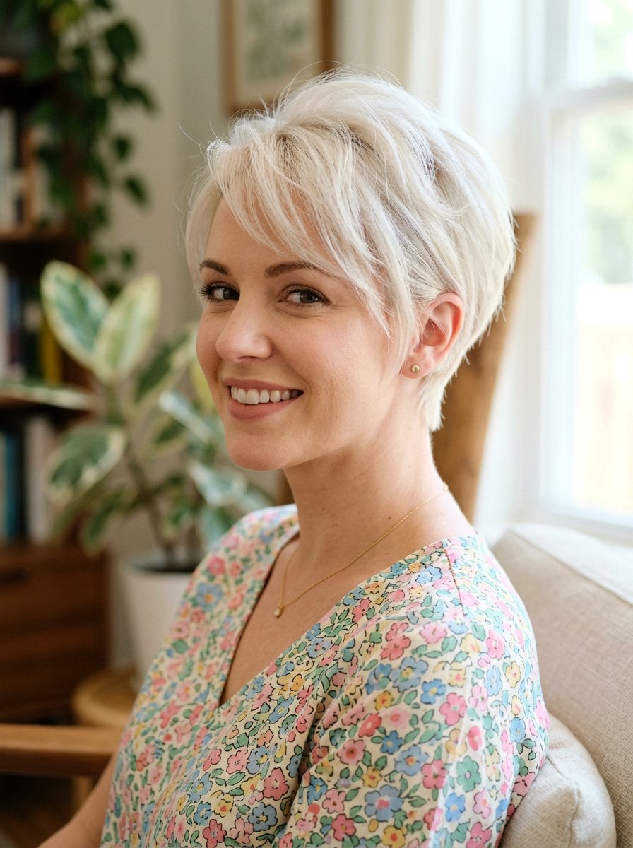 White Pixie For Fine Hair Tapered Back - 20 white pixie with tapered back - 20 white pixie with tapered back