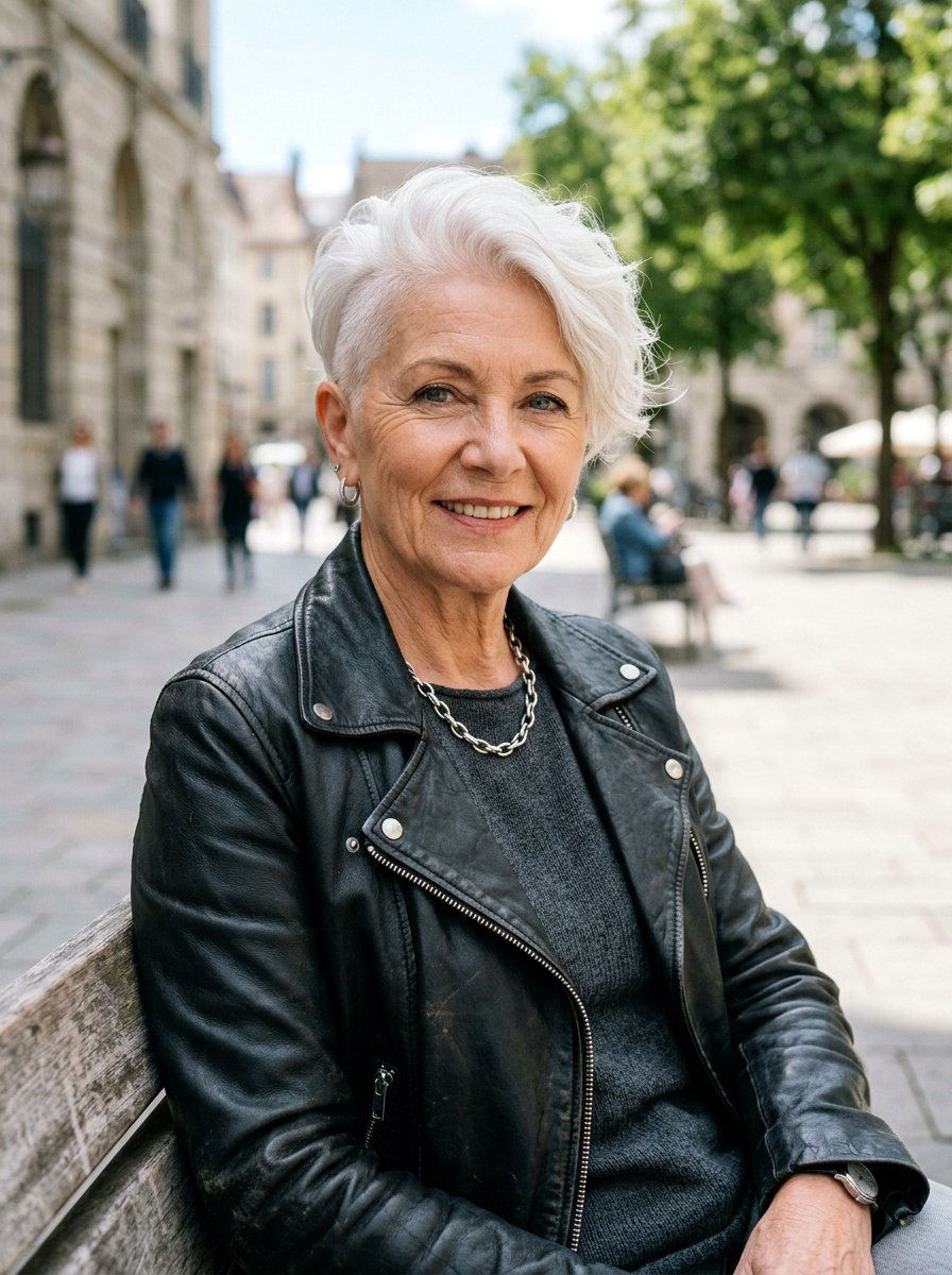 White Pixie Undercut For Seniors - 20 white pixie haircut for older women - 20 white pixie haircut for older women