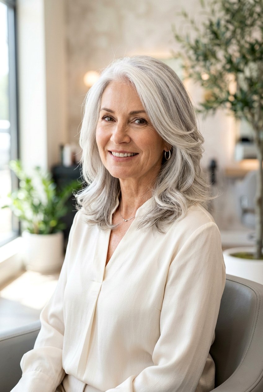White Silver Balayage For Mature Women - 20 white silver balayage - 20 white silver balayage