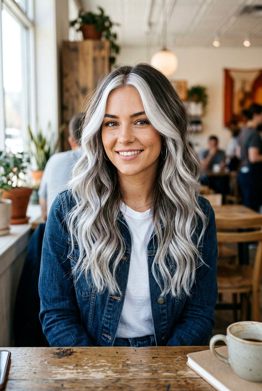 20 Breathtaking White Silver Balayage Ideas for Your Hair