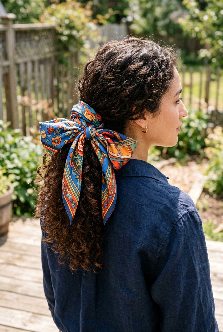Wild Rag Wrapped Ponytail With Curls - 20 rodeo ponytail with curls - 20 rodeo ponytail with curls