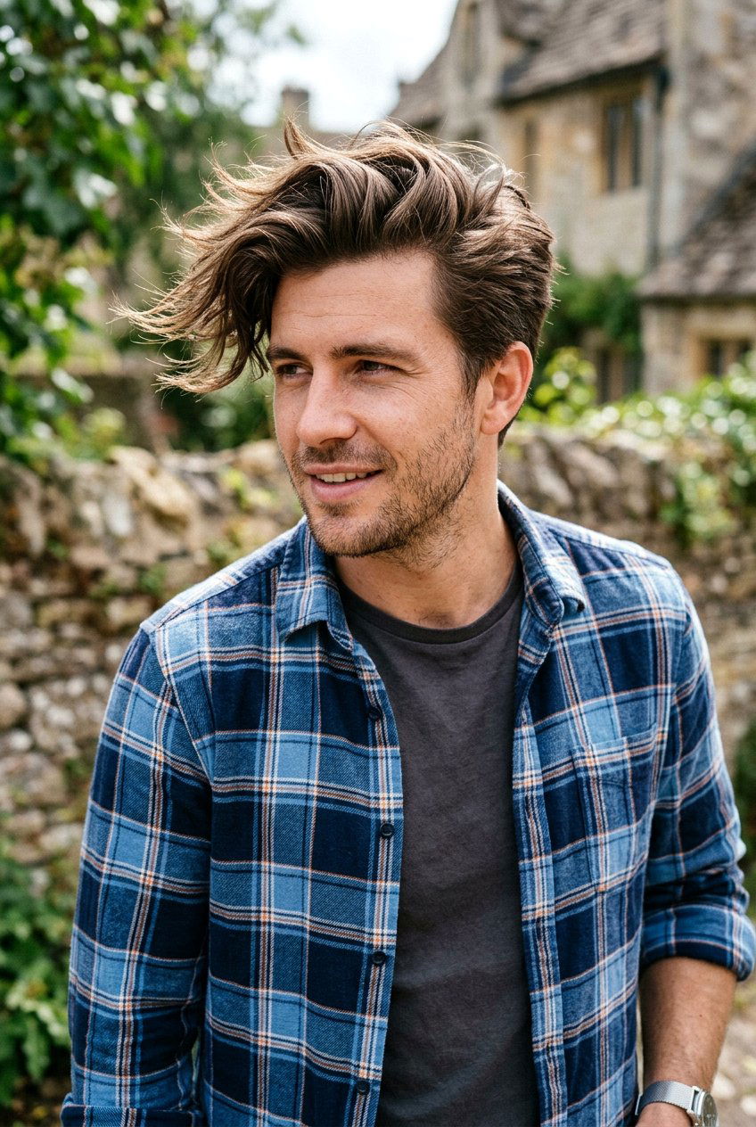 Windswept Textured Quiff - 20 textured quiff for thick hair men - 20 textured quiff for thick hair men