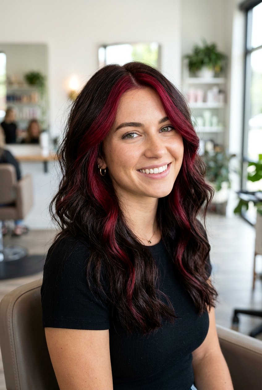 Wine red money piece - 20 wine red hair color - 20 wine red hair color