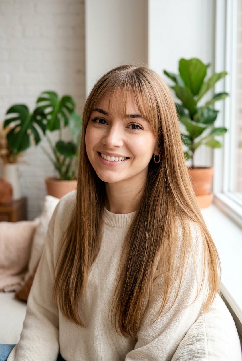 Wispy Bangs - 20 pin straight hairstyles - 20 pin straight hairstyles