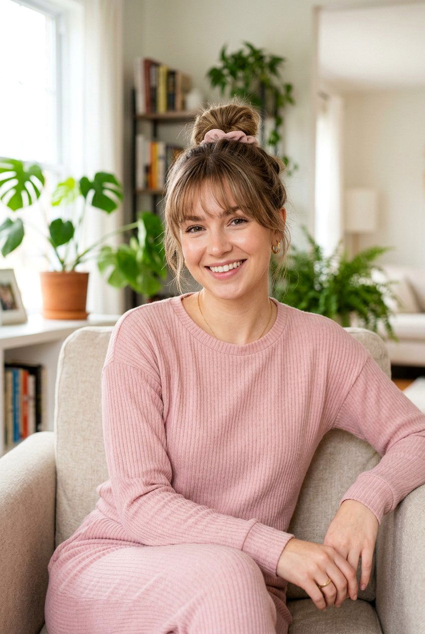 Wispy Bangs For Baby Hairs - 20 haircut for postpartum regrowth - 20 haircut for postpartum regrowth