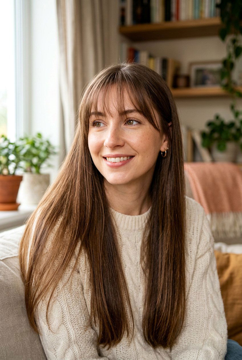 Wispy Bangs For Temple Thinning - 20 haircut for hair loss around temples women - 20 haircut for hair loss around temples women