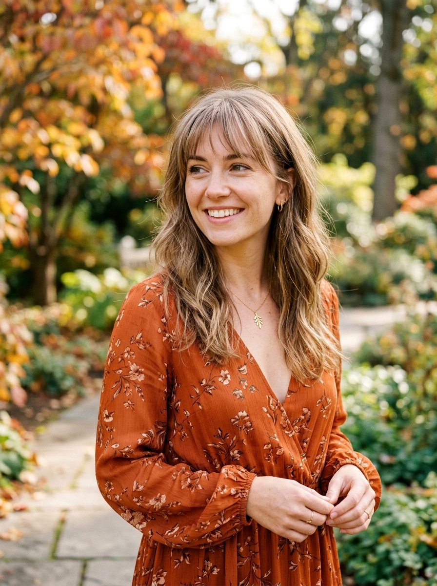 Wispy Bangs Medium Hair - 20 hairstyle to soften cheekbones women - 20 hairstyle to soften cheekbones women