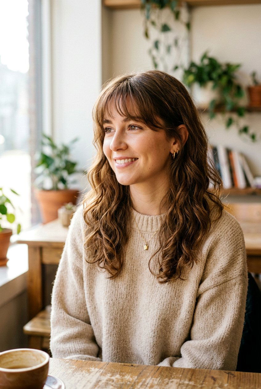 Wispy Bangs With Wavy Hair - 20 best haircut for wavy hair - 20 best haircut for wavy hair