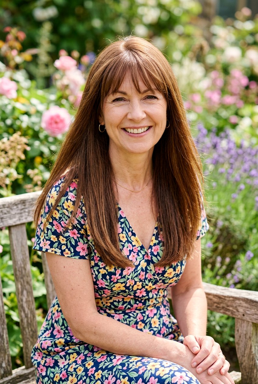 Wispy Bangs - 20 face framing layers for women over 50 - 20 face framing layers for women over 50