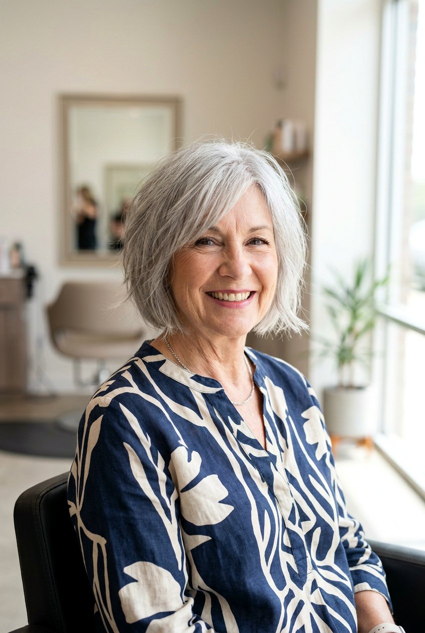 Wispy Bob Haircut - 20 short hairstyles for women over 70 - 20 short hairstyles for women over 70