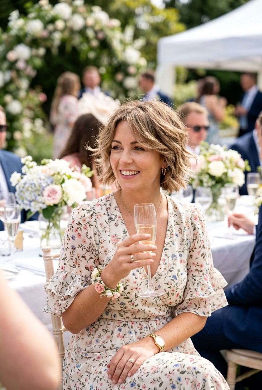 Wispy Feathered Bob - 20 wedding guest bob hairstyle - 20 wedding guest bob hairstyle