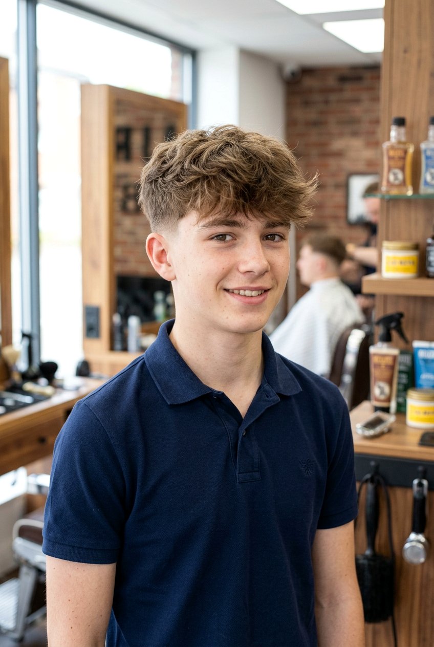 Wispy Fluffy Fringe Taper Boys Haircut - 20 boys haircut with fluffy fringe - 20 boys haircut with fluffy fringe