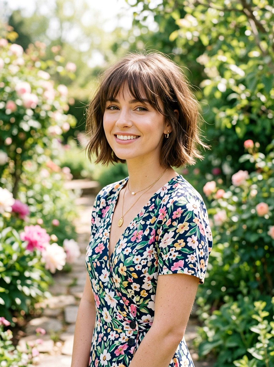 Wispy Fringe Bob - 20 volume haircut for thinning hair women - 20 volume haircut for thinning hair women