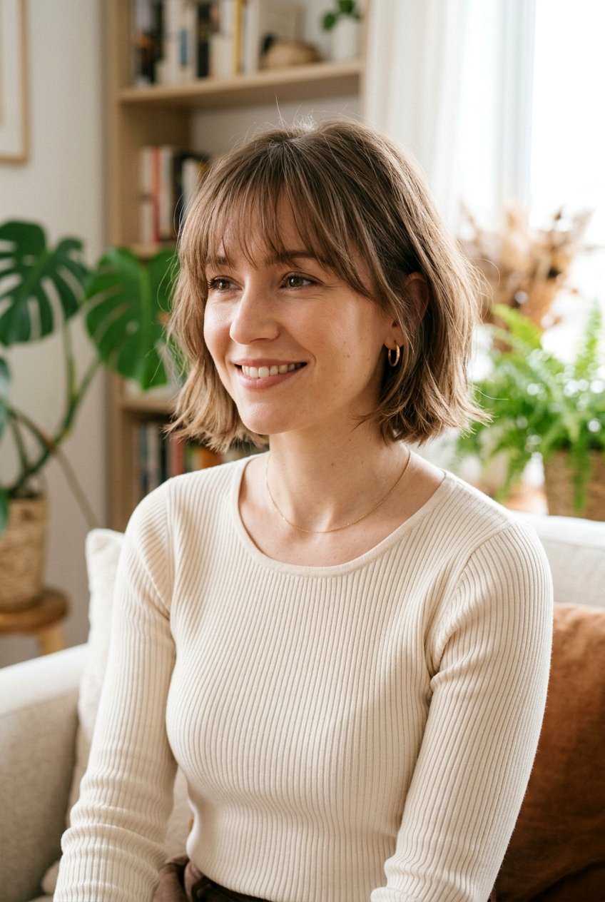 Wispy Fringe Bob for Damaged Hair - 20 haircuts for damaged hair - 20 haircuts for damaged hair