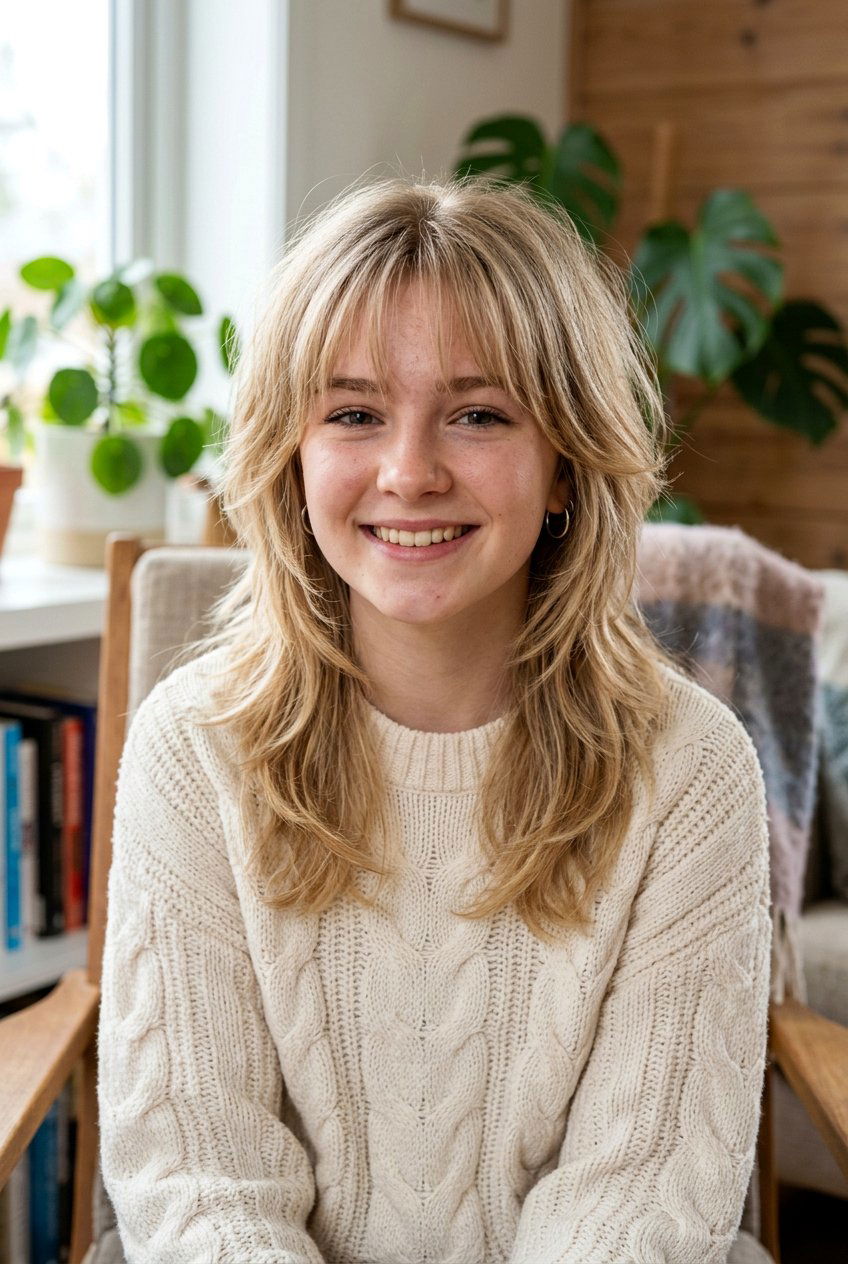 Wispy Fringe Shag - 20 short shag haircut for teenage girls - 20 short shag haircut for teenage girls