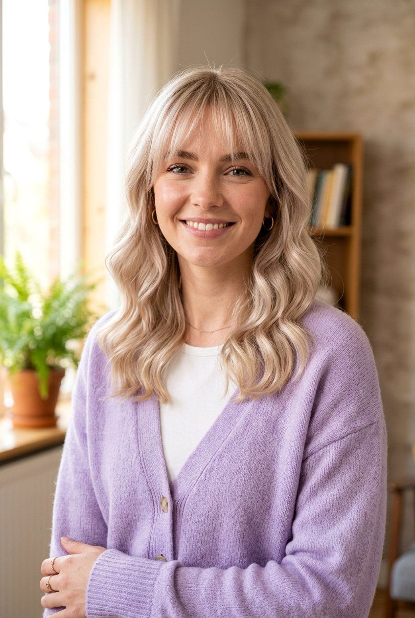 Wispy Fringe With Shoulder Length Waves - 20 wispy fringe with shoulder length hair - 20 wispy fringe with shoulder length hair