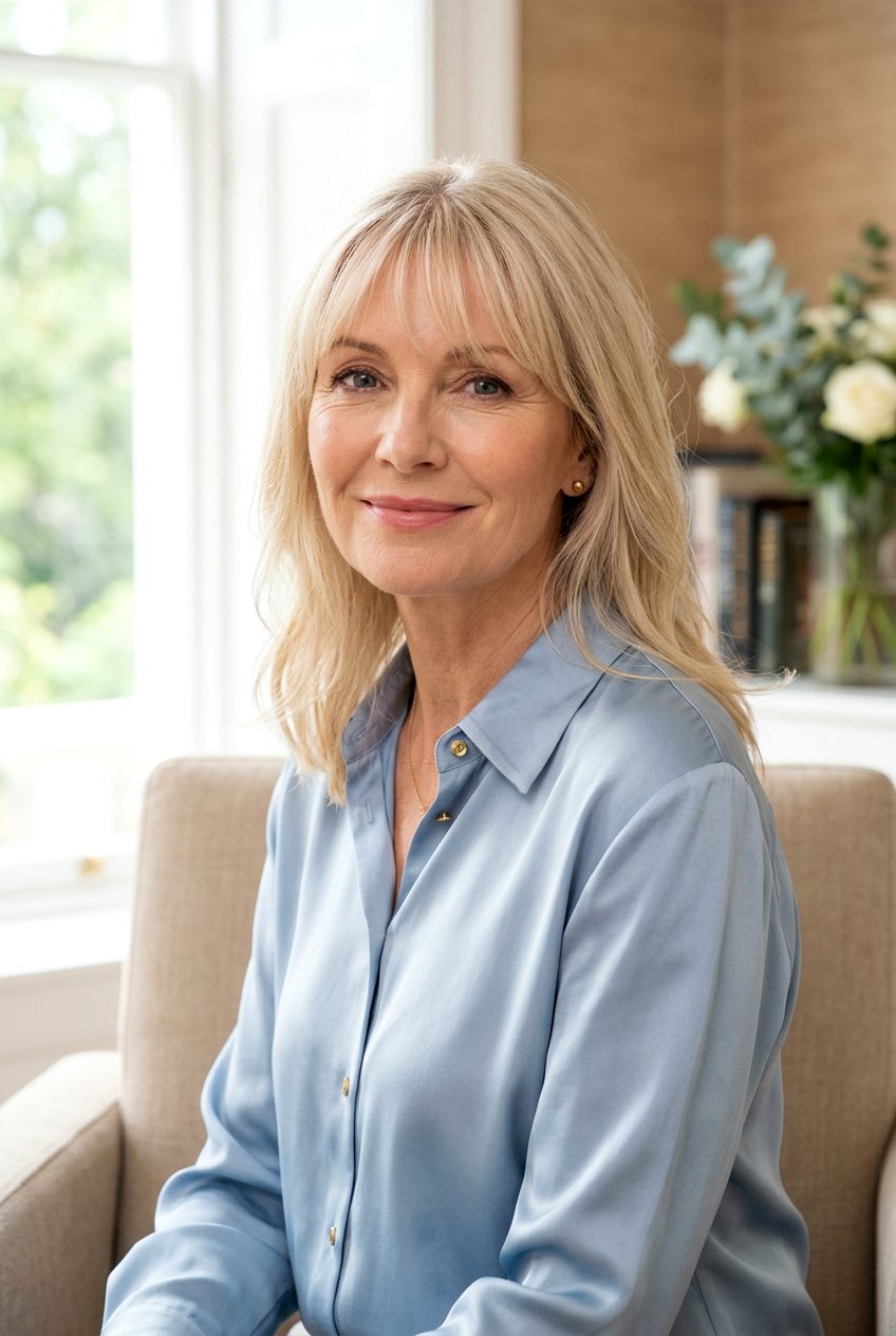 Wispy Front Bangs - 20 soft fringe haircut for mature women - 20 soft fringe haircut for mature women