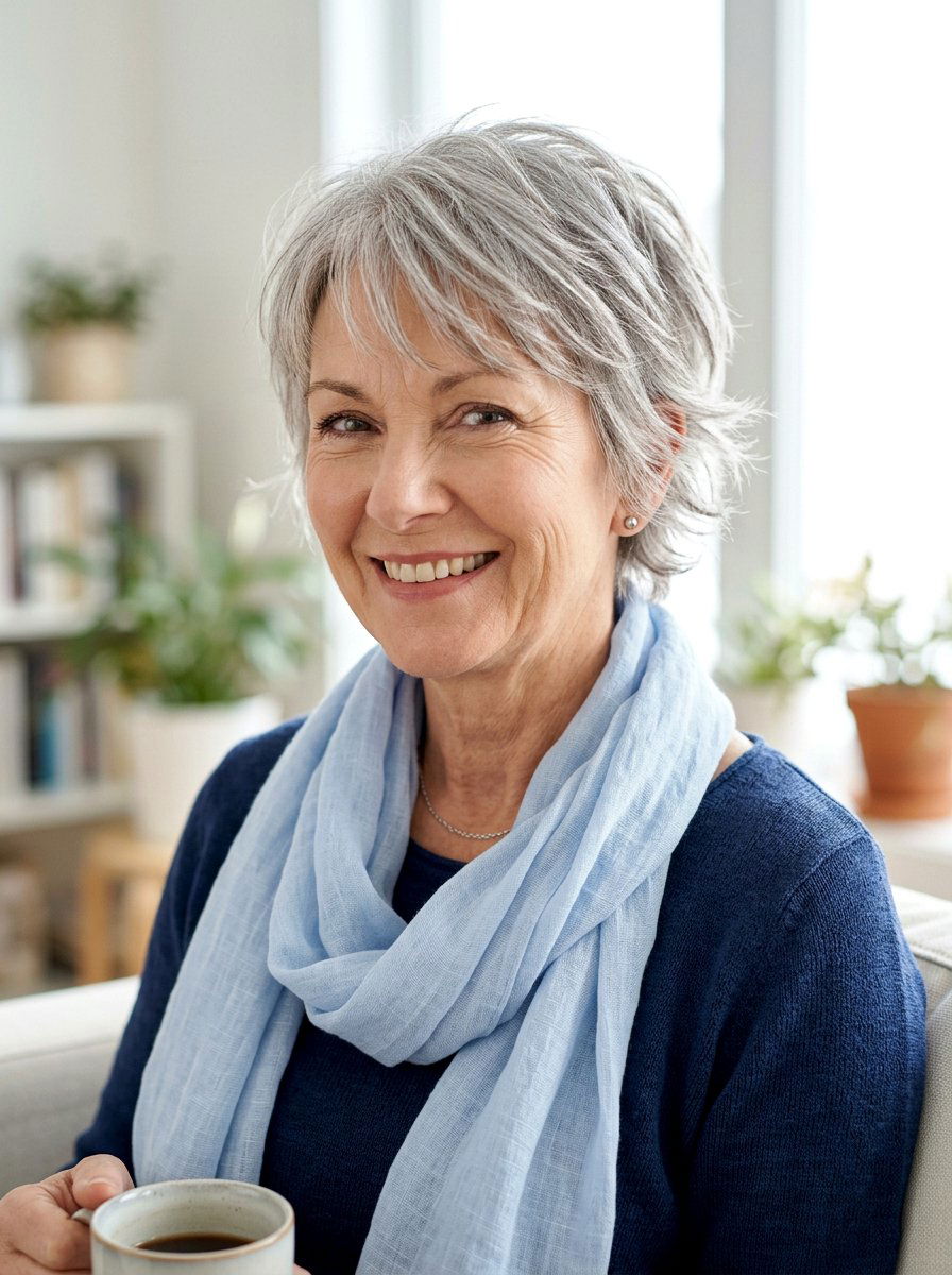 20 Gorgeous Soft Cropped Pixie Hairstyles for Mature Women