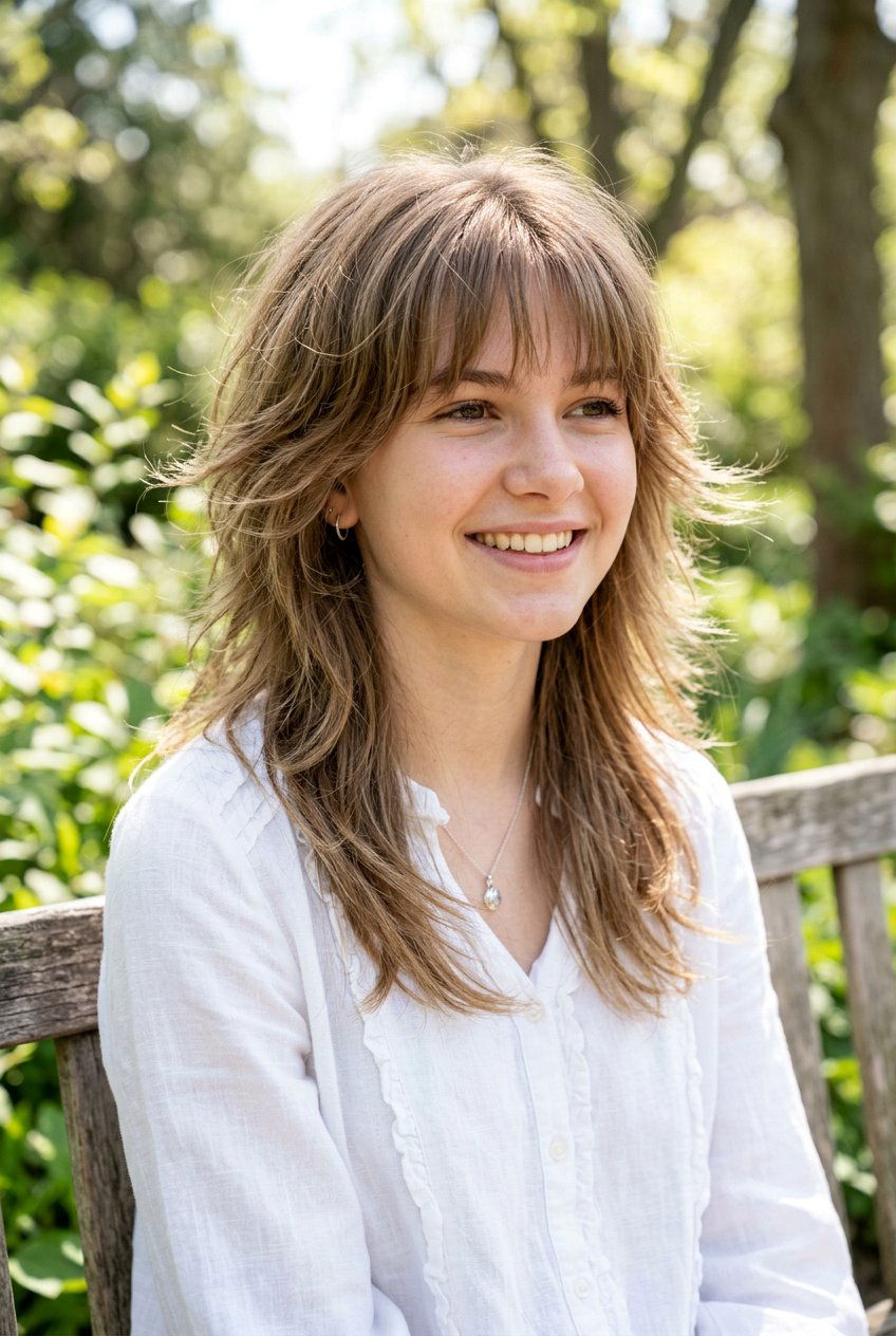 Wispy Layered Wolf Cut For Teenage Girls - 20 wolf cut for teenage girls - 20 wolf cut for teenage girls