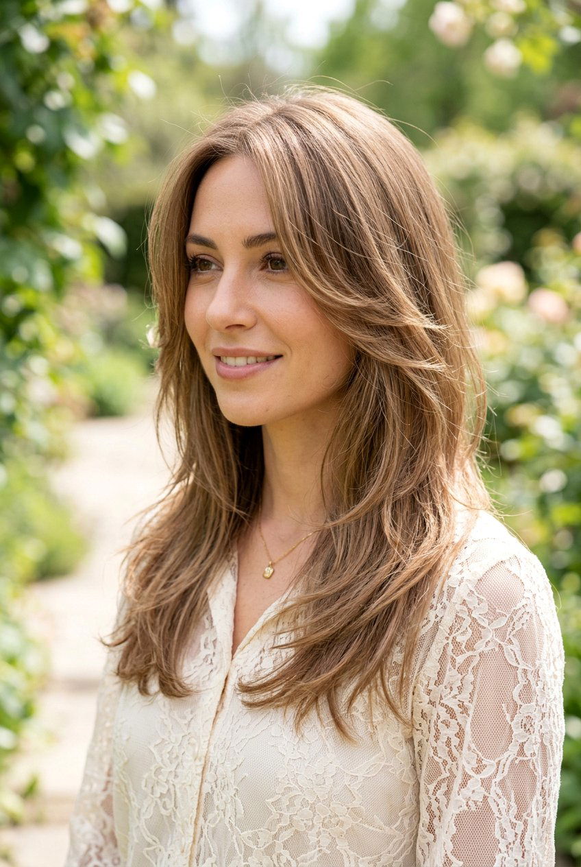 Wispy Layers Shoulder Length - 20 shoulder length layered haircuts - 20 shoulder length layered haircuts