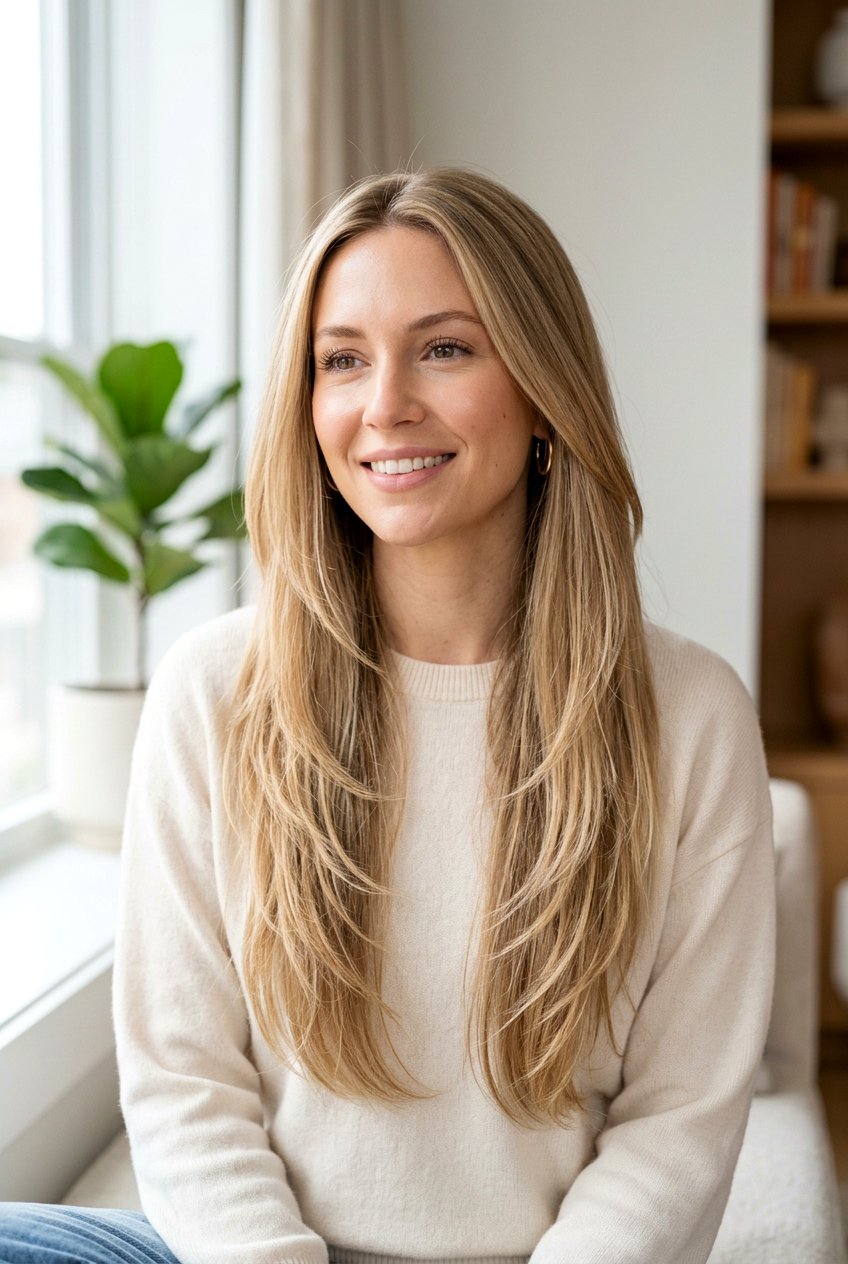 Wispy Layers Straight Hair - 20 layered straight haircuts - 20 layered straight haircuts