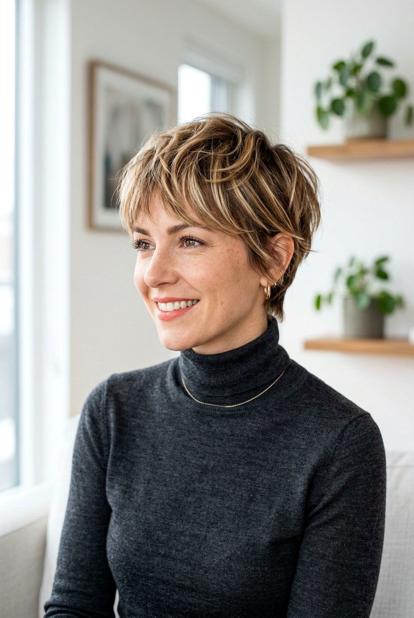 Wispy Pixie Cut - 20 hairstyle for postpartum baby hairs - 20 hairstyle for postpartum baby hairs