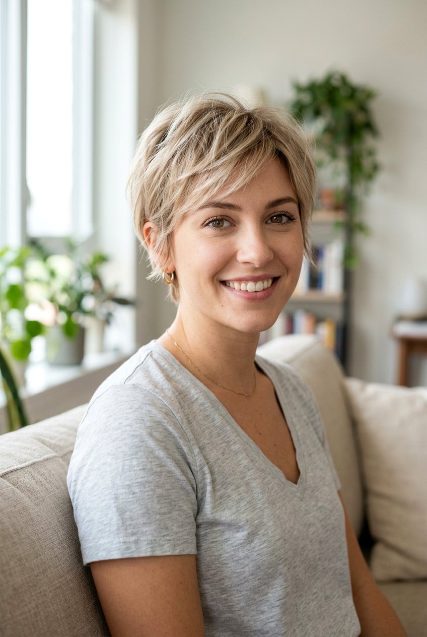 Wispy Pixie - 20 moms haircut ideas for low maintenance - 20 moms haircut ideas for low maintenance