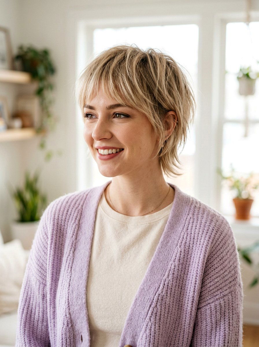 Wispy Razor Cut Short Shag - 20 short razor haircut for women - 20 short razor haircut for women