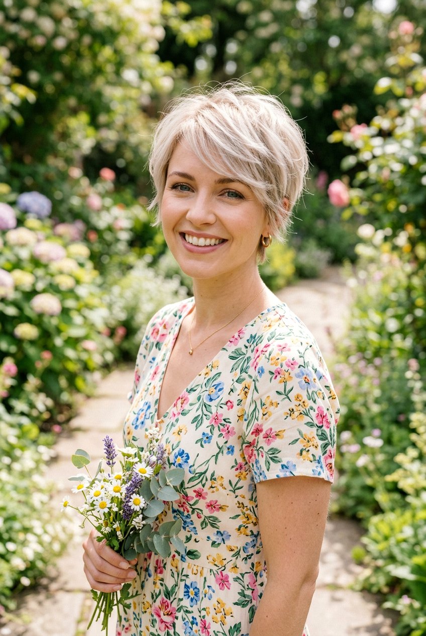 Wispy Sandy Blonde Pixie - 20 classic pixie for mature women - 20 classic pixie for mature women