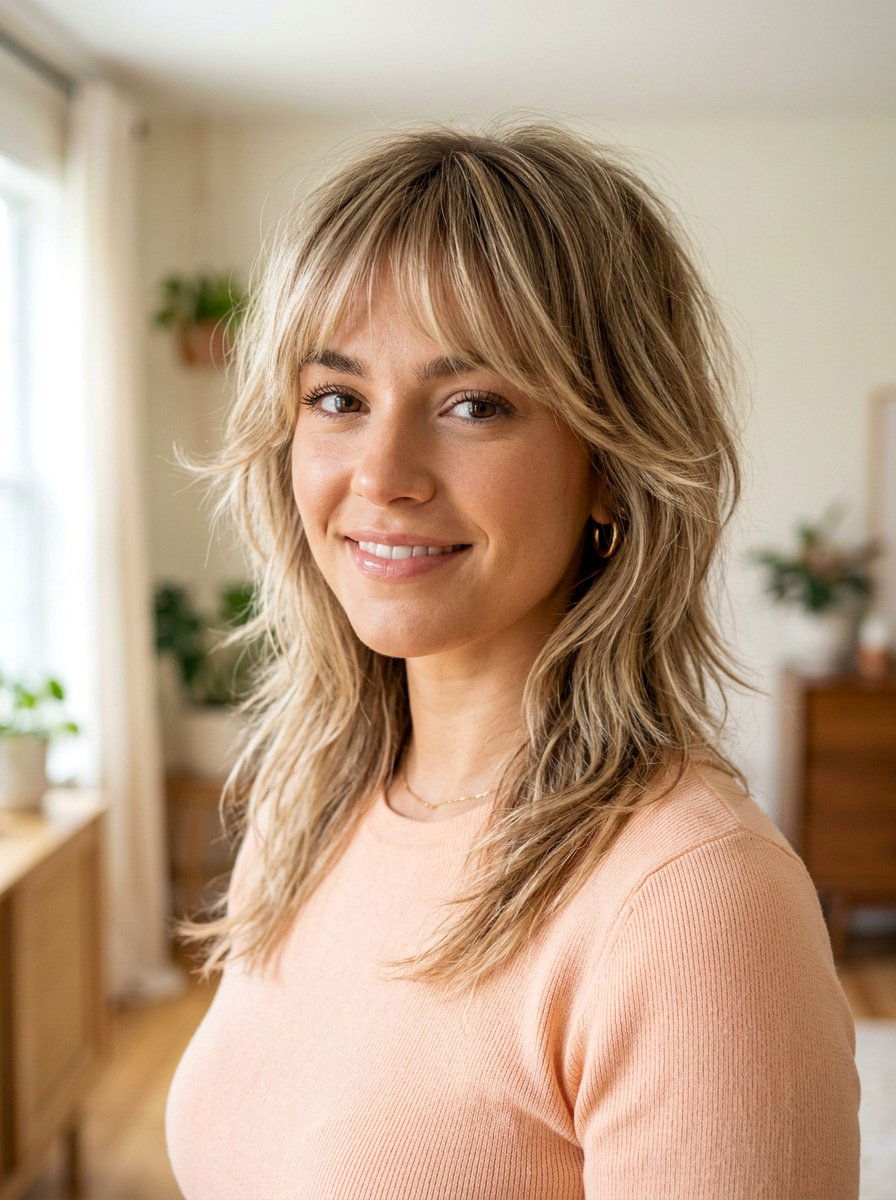 20 Elegant Shag Haircut for Older Women to Rock Today