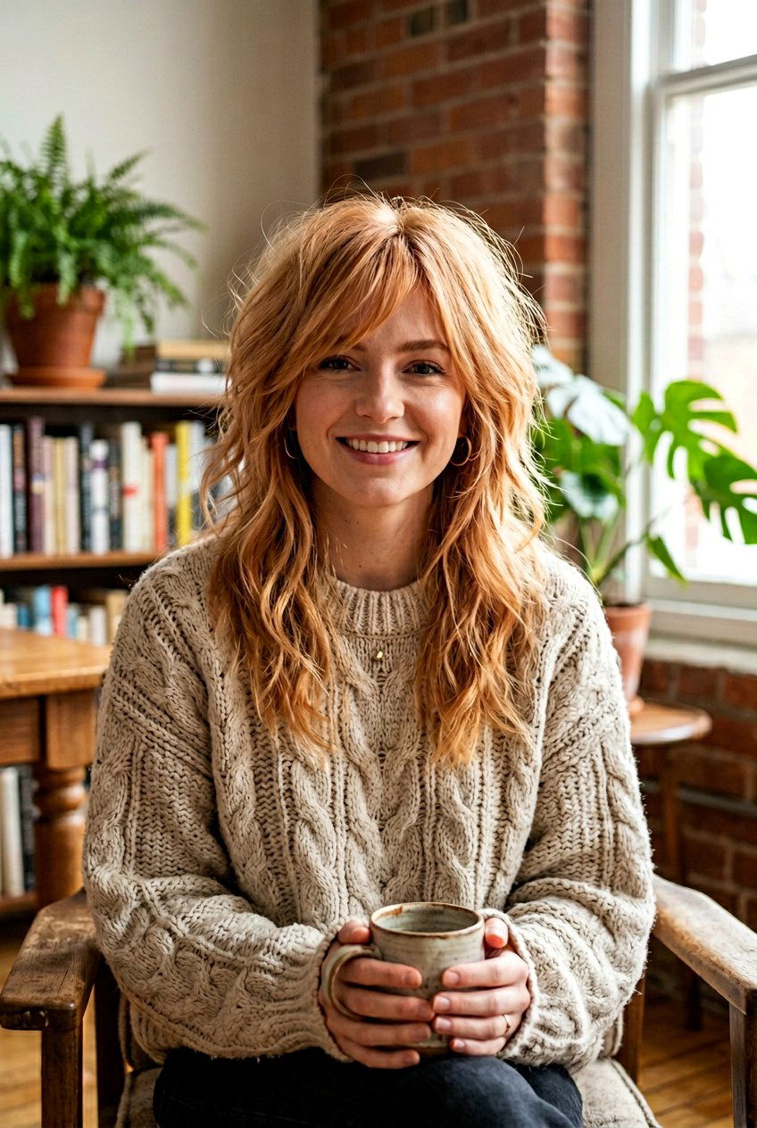 Wispy Shag With Side Bangs - 20 low maintenance shag for mature women - 20 low maintenance shag for mature women