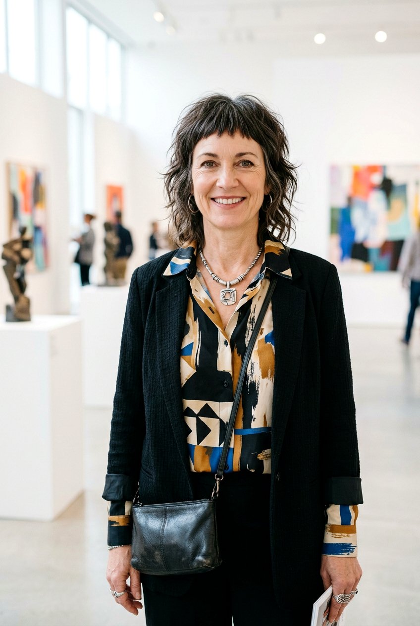 Wispy Wolf Cut With Micro Bangs - 20 soft wolf cut for mature women - 20 soft wolf cut for mature women