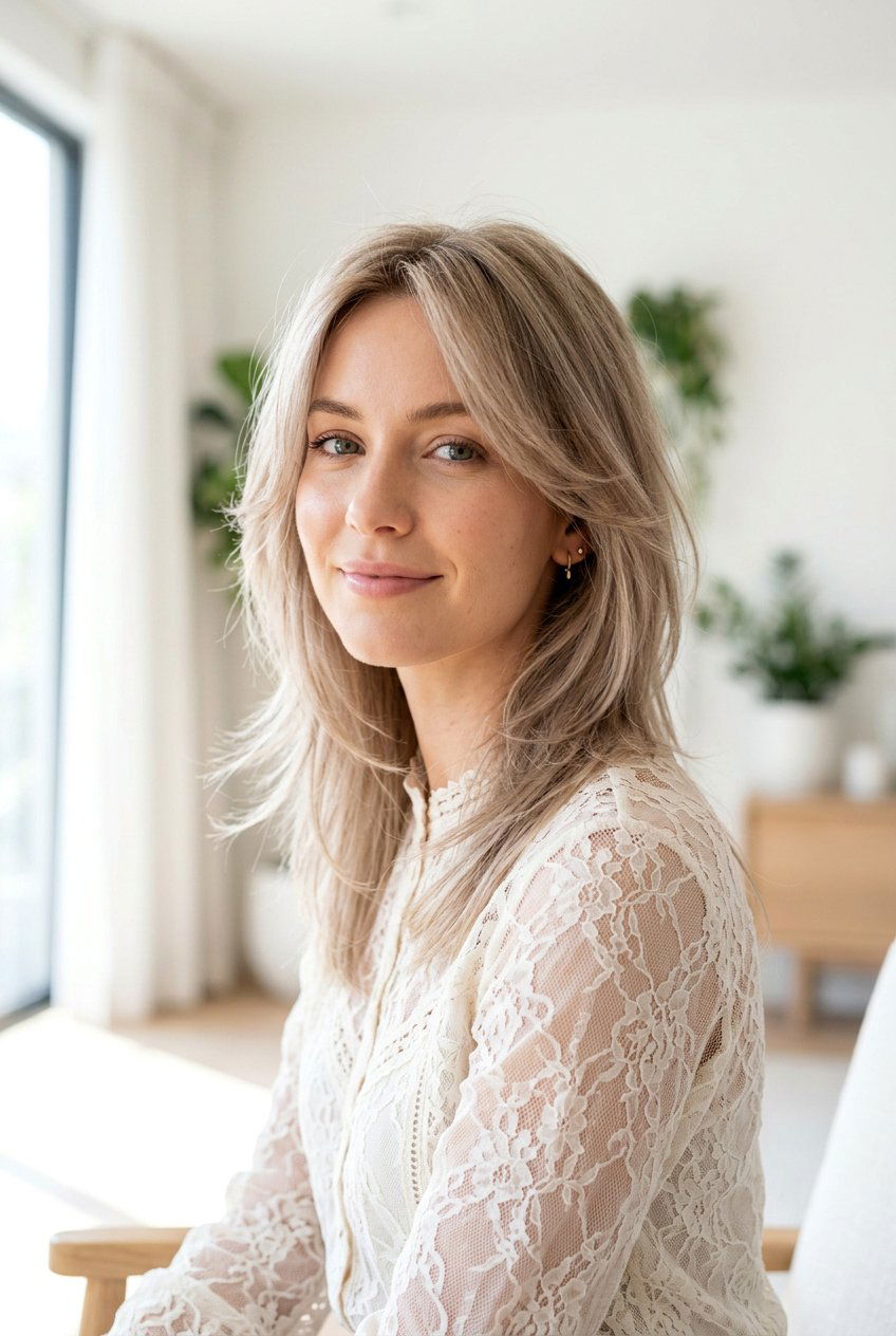 Wispy feathered layers fine hair - 20 feathered layers for fine hair women - 20 feathered layers for fine hair women