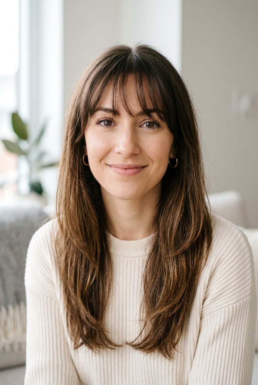 Wispy fringe for long face - 20 bangs for long face - 20 bangs for long face