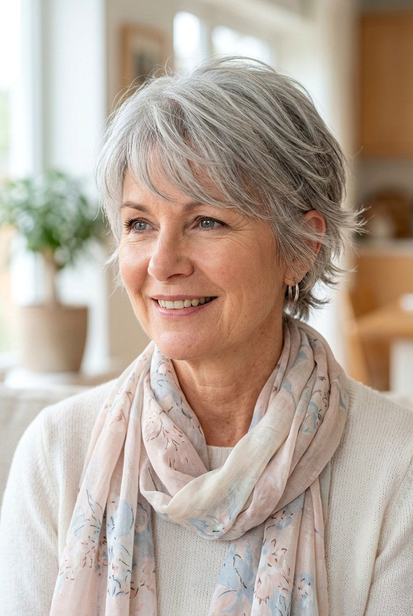 Wispy gray bixie haircut - 20 modern gray bixie haircut - 20 modern gray bixie haircut