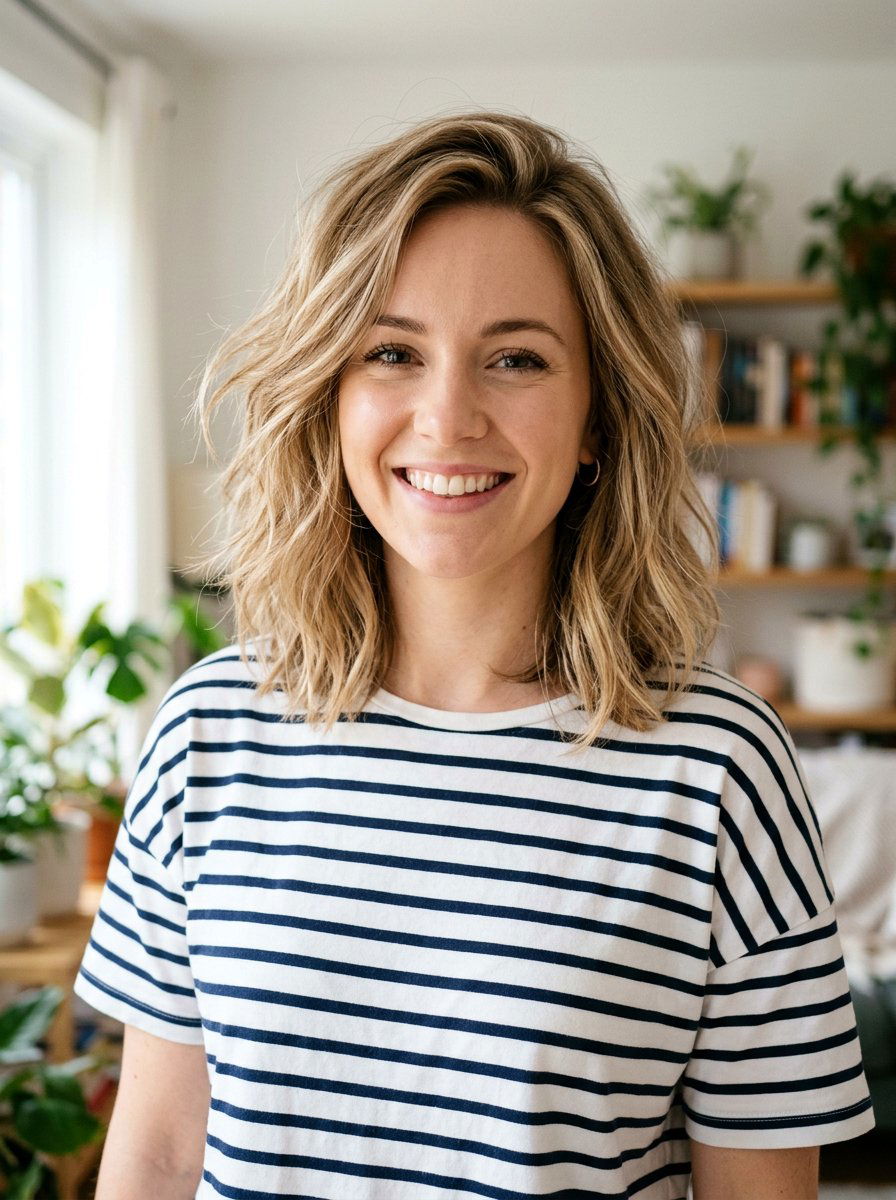 Wispy lob for oval face shape - 20 wispy lob for fine hair - 20 wispy lob for fine hair