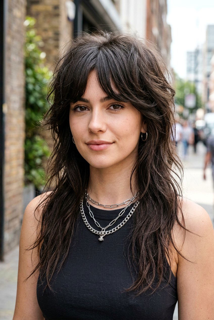 Wolf Cut 70s Shag With Curtain Fringe - 20 70s shag with curtain fringe - 20 70s shag with curtain fringe