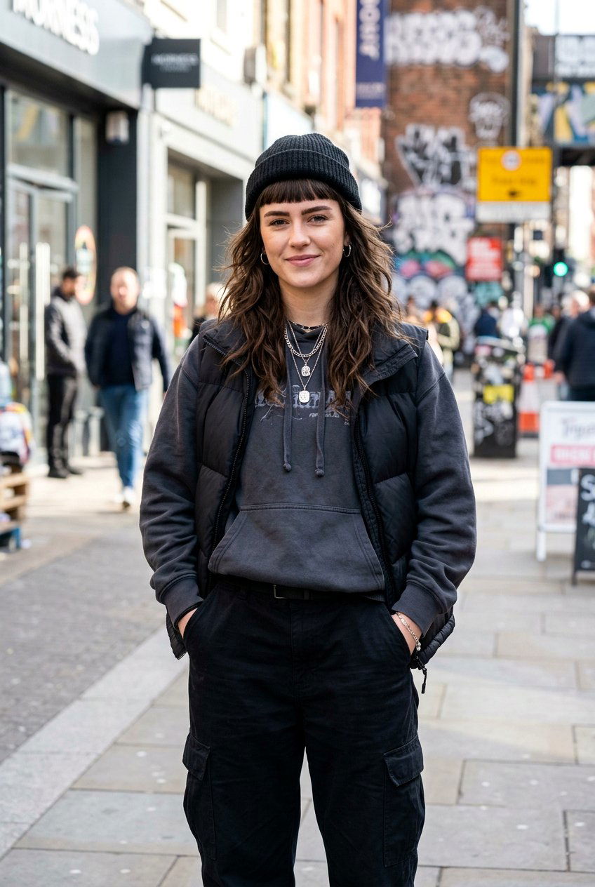 Wolf Cut Blunt Fringe - 20 wolf cut for oval face women - 20 wolf cut for oval face women