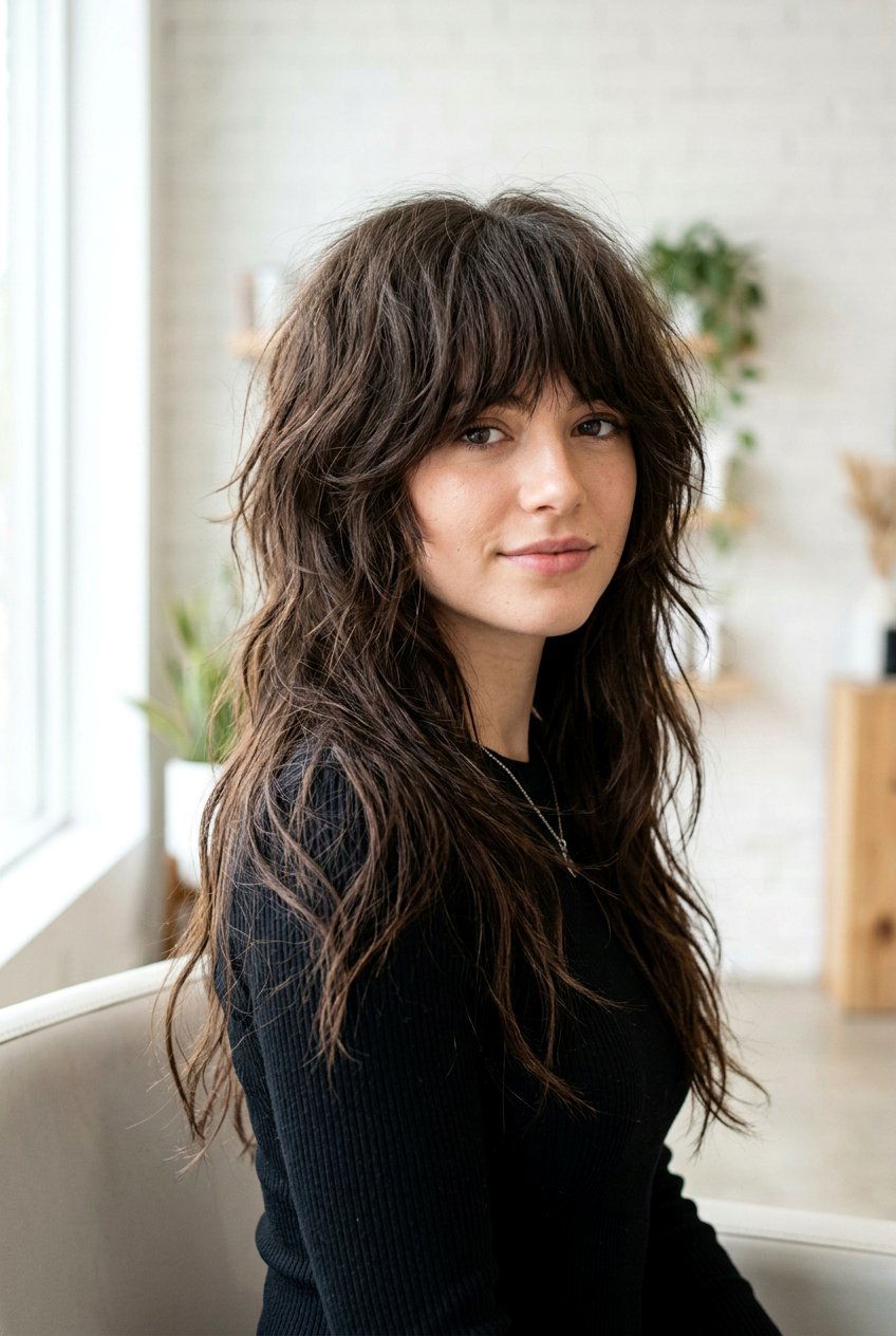 Wolf Cut For Long Hair - 20 long haircuts with face framing layers - 20 long haircuts with face framing layers