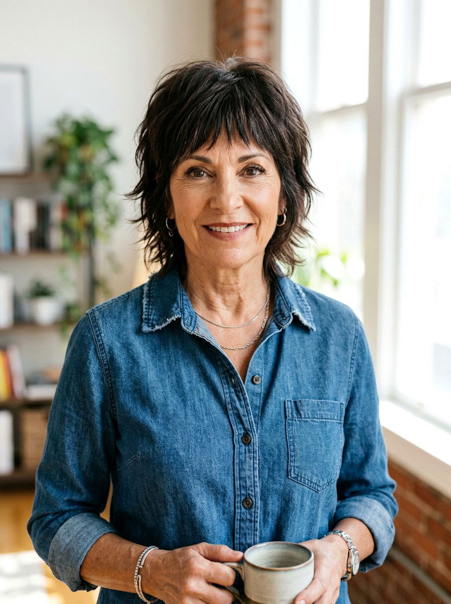 Wolf Cut For Older Women - 20 shag haircut for thin hair over 50 - 20 shag haircut for thin hair over 50