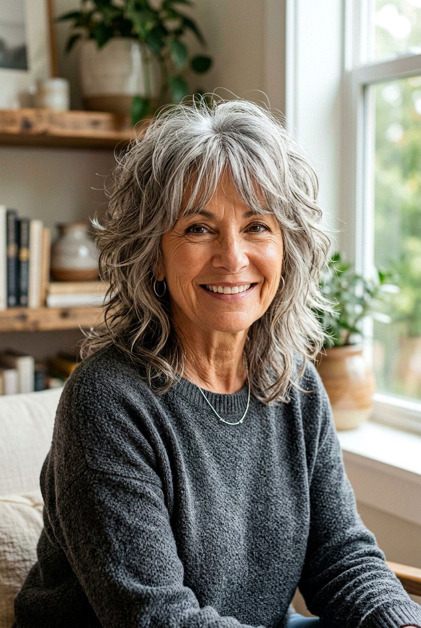 Wolf Cut Haircut - 20 best haircuts for women over 60 - 20 best haircuts for women over 60