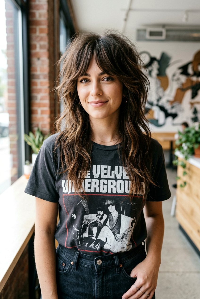 Wolf Cut Layered Haircut With Curtain Bangs - 20 modern layered haircut with curtain bangs - 20 modern layered haircut with curtain bangs