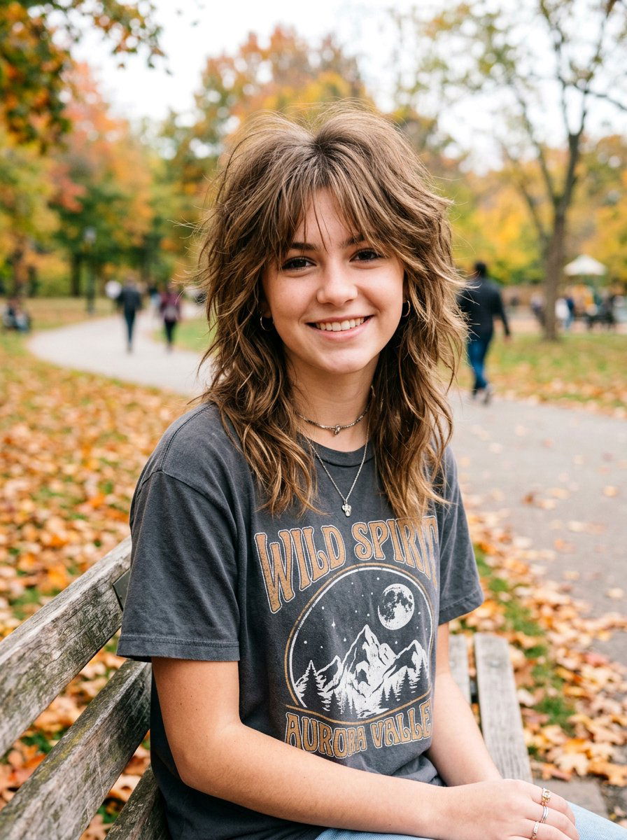 Wolf Cut Long Hair - 20 trendy haircut for teenage girls 2026 - 20 trendy haircut for teenage girls 2026